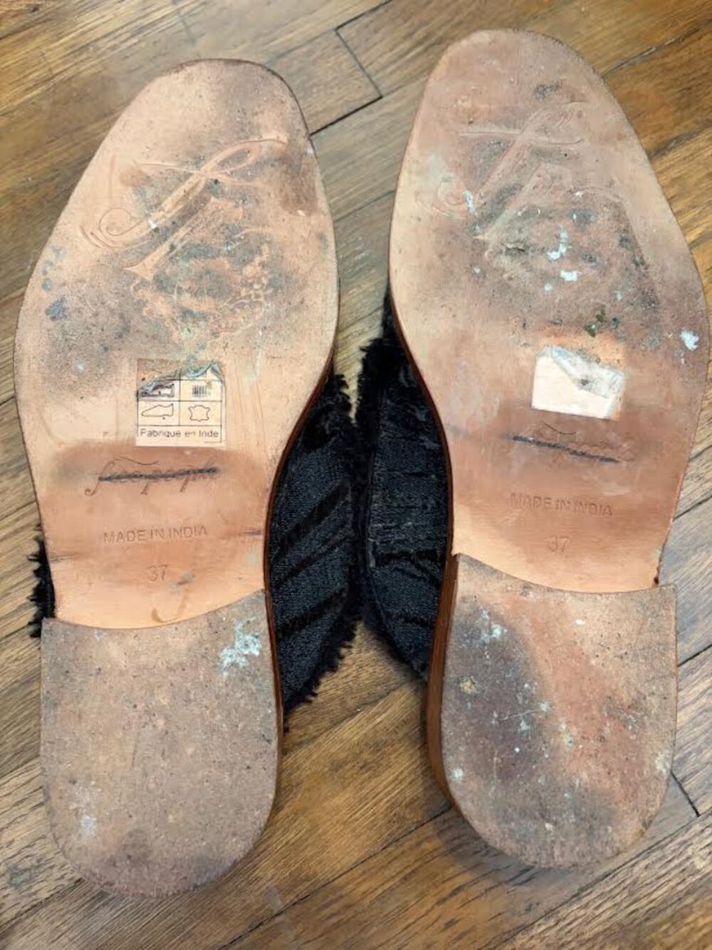 FREE PEOPLE Faux Shoes VELVET BLACK SIZE 7 - Picture 6 of 10